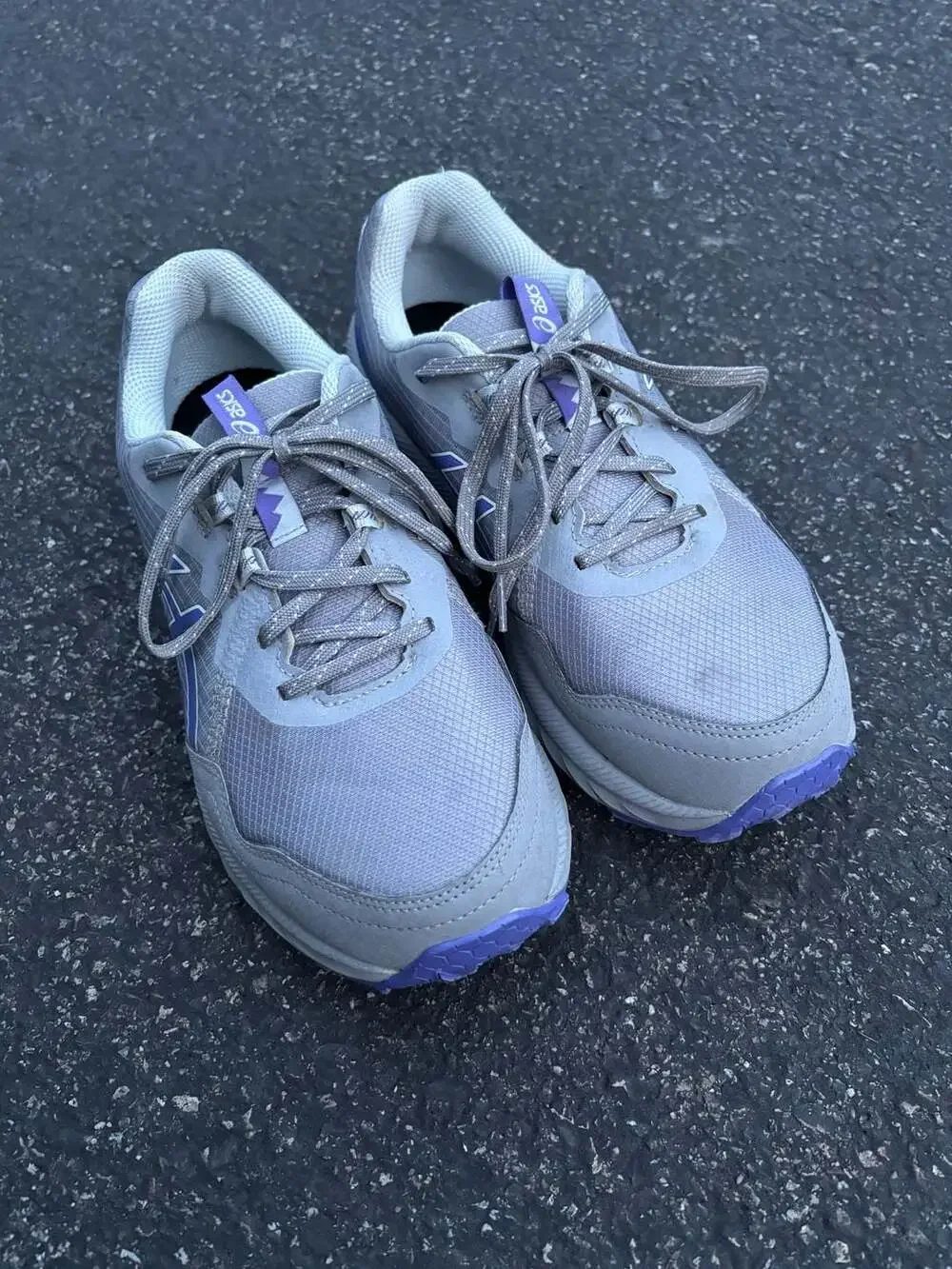 ASICS Women's Gel-Venture 10 Trail Running Shoes Gravel Blue Violet Size 9 Wide